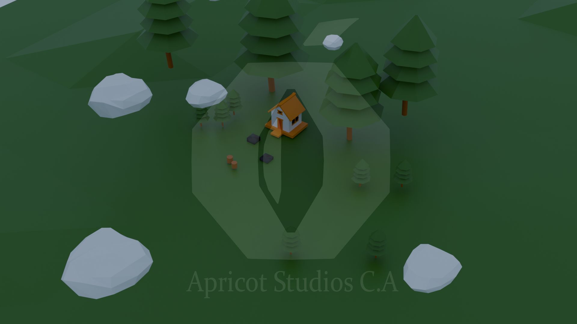 3D environment design, fantasy open world