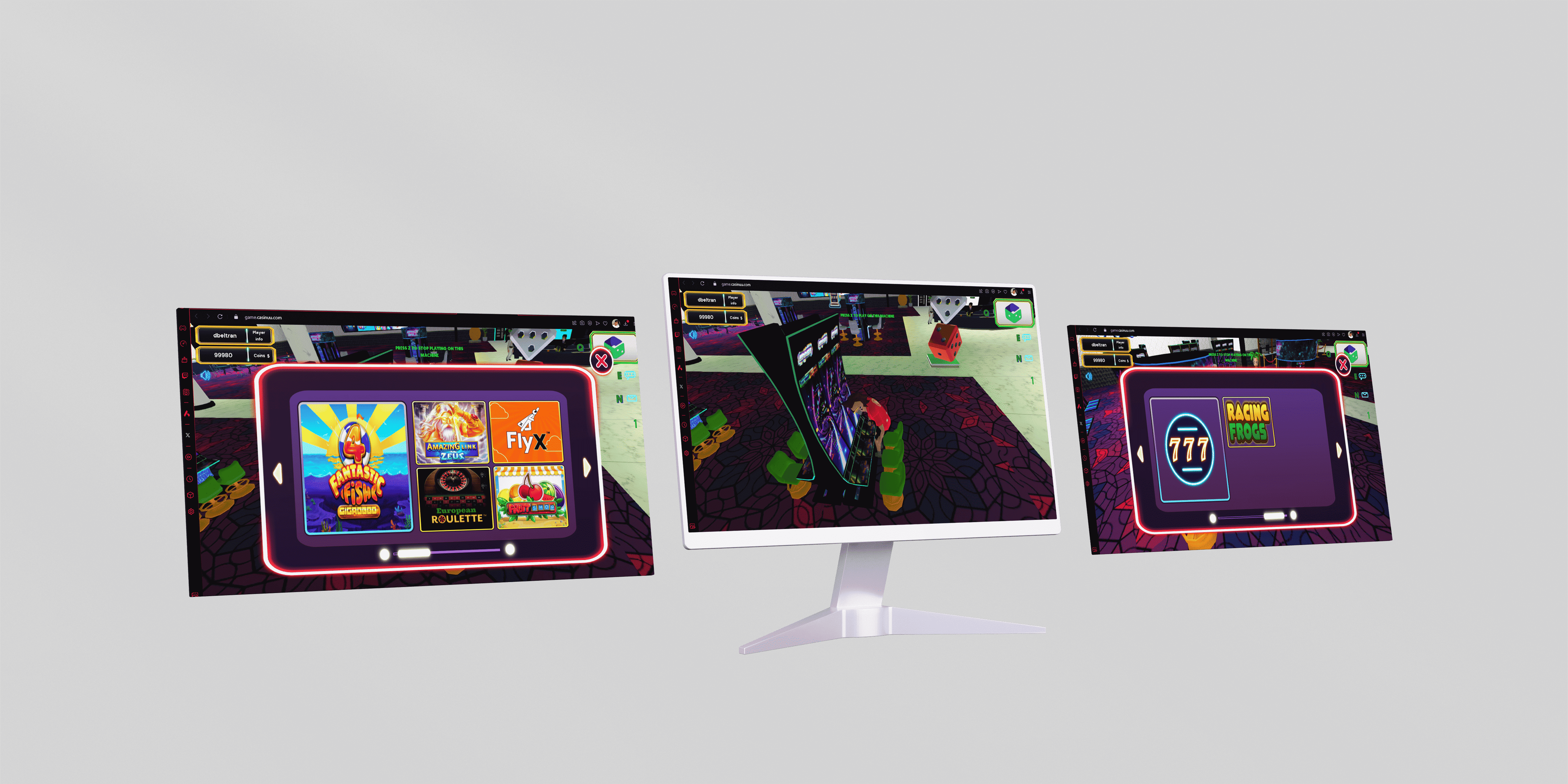 Screenshot of the Casinuu platform