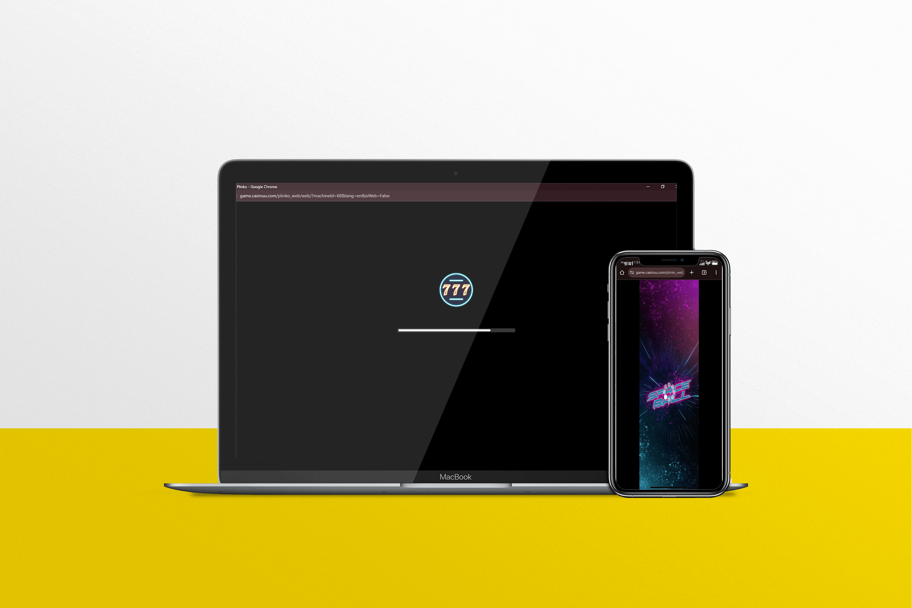 Screenshot of the Plinko game